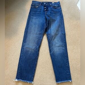 Levi’s Dark Blue Denim Straight-Leg Jeans